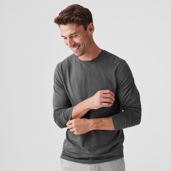 Mack Weldon SILVER Long Sleeve T-Shirt - Picture 2 of 5